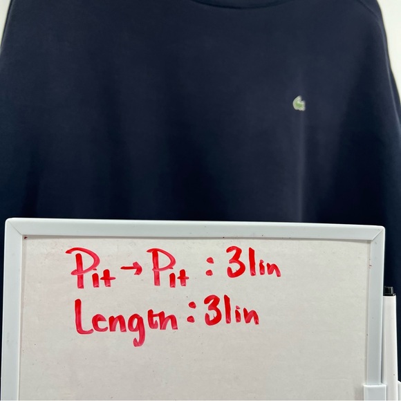Lacoste Sz XXL Navy Pullover Sweatshirt - Picture 11 of 11